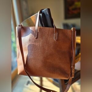 Madewell Ziptop Transport Carryall in English Saddle
